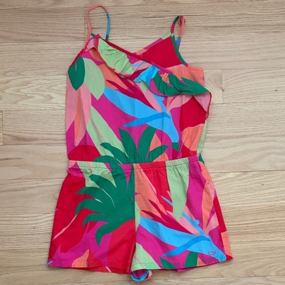 Vineyard Vines Girls La Palmeraie Romper | M
